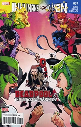 Дэдпул и наемници за пари (2 серия) #7 VF / NM ; Комиксите на Marvel | Нелюди срещу X-men