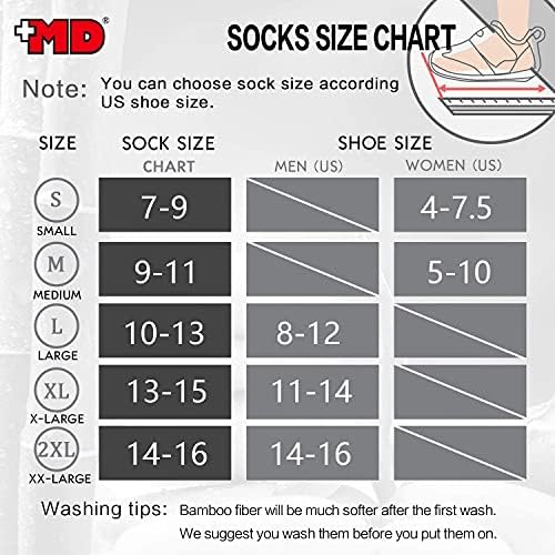 + MD 4 Опаковки Мъжки бамбукови Чорапи за рокля, която поглъща Влагата и миризмата, Меки Чорапи, Бизнес Ежедневни Чорапи за екипажа