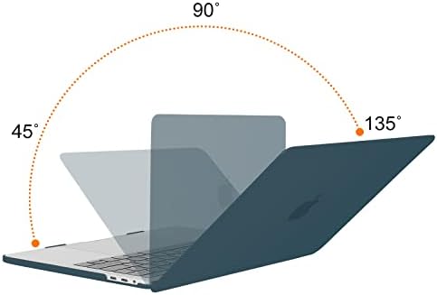 MOSISO е Съвместим с 13-инчов калъф MacBook Pro -2023 години на освобождаването на A2338 M1 M2 A2289 A2251 A2159 A1989 A1706 A1708 и защитен калъф 360 Чанта с колан-количка, тъмно синьо, тюркоаз и черн