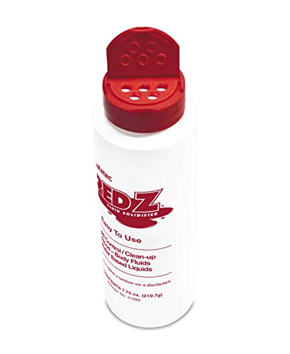 Втвърдител, но също Safetec Red Z за контрол на разливи - 7,75 грама. Бутилка (Опаковка от 4 бутилки)