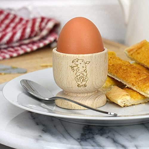 Дървена чаша за яйца Azeeda 'свети валентин Gonk' (EC00022521)