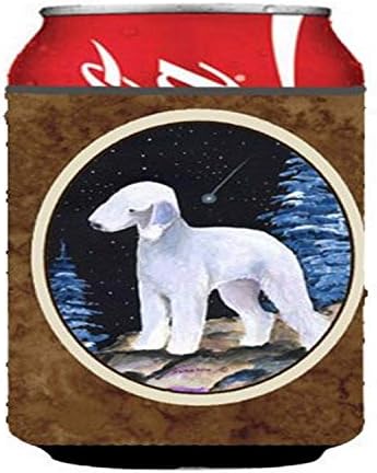 Caroline's Treasures SS8455CC Титуляр за буркани или бутилки Starry Night Bedlington Terrier, Държач за консерви-охладители,