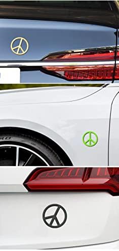 Автомобилна Индивидуалност Метална Антивоенная Емблема Емблема на мира в света Автомобилна Стикер 3D Триизмерна Стикер За Автомобил Стикер На опашката Страничнат