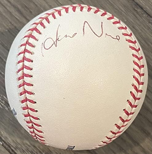 Хидео Nomo Доджърс, JSA, Подписано на Играта топката, Алън Bad Selig, Нов MLB, Ерата Сигна - Бейзболни Топки С Автографи