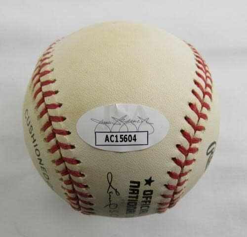 Уорън Спан Подписа Автограф Rawlings Baseball JSA AC15604 - Бейзболни Топки с Автографи