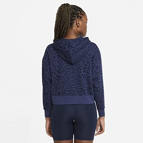 Жена, мек вълнен плат Пуловер на Nike с принтом Животни Get Fit, Hoody с качулка