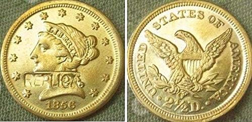 $2 5 Liberty Gold 1856-O Копирующие Монети Копирующие Украса За Събиране На Подаръци