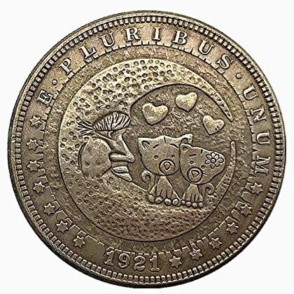 Вызовная Монета Американски Сребърен Долар 1878 г. Череп Скитници, Морган Медни сребърно покритие Копие Подарък