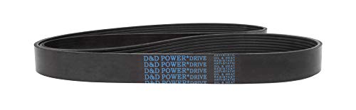 D&D PowerDrive 6PK0940 Метричен Стандарт Взаимозаменяеми Каишка, Каучук