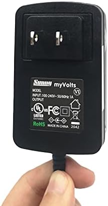 Захранващ Адаптер MyVolts 9 В, Съвместим с DVD плейър Philips PET824/17B/Уплътнител за НЕГО - US Plug