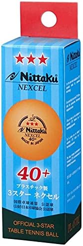 Топката за тенис на маса Nittaku NB-1150, Цвят 3 Звезди, Топката Международен сертификат, Опаковки от 3