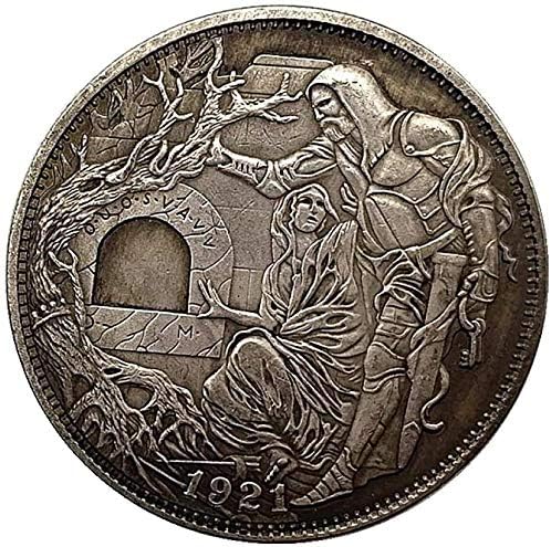Вызовная Монета 1921 Американски Пират Динозавър Антични Старата Медна Сребърна Монета Копие Колекция Бижута