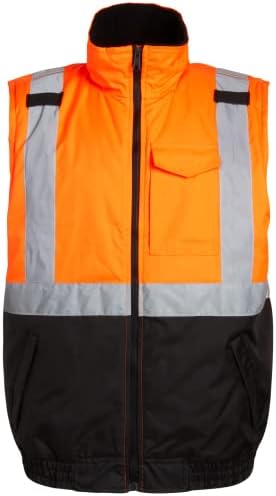 Мъжка предпазна жилетка Bass Creek Outfitters с изолация ANSI /ISEA клас 2 по-добра видимост, в два цвята Отразяваща