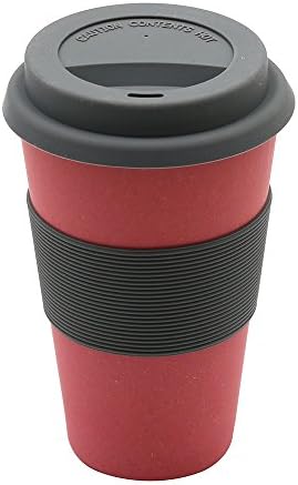 Чаша за Magu Coffee to Go Nature-Дизайн, червено, бамбук, зърно нишесте, древесное влакна, 28 x 28 x 8 см