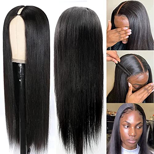 Legendhair 10A Директни Перуки с V-образна част От Човешка Коса Бразилски Директни Перуки от естествена коса за черни жени Бесклеевые Перуки, изработени От Човешка Коса V-?