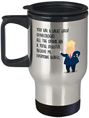 Забавна чаша за пътуване за гинеколози - Председател на Донал Тръмп - най-Добрите Персонални подаръци по поръчка за лекарите-акушери и медицински сестри - Нови чаши,