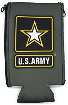 Универсален Регулируем държач за напитки с неопреновой изолация ZipSip армията на САЩ, с цип (Армейски зелен
