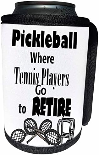 3dRose Забавен сладък Пиклбол, къде ходят тенисисти. - Опаковки за бутилки-охладители (cc-362946-1)