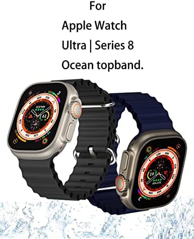 По-тънка каишка, подходящ за Galaxy Watch 5 Pro, силиконов каучук 45 мм, заменяеми за мъже и жени, каишка за