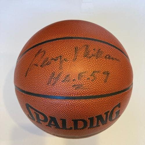 Джордж Микан КОПИТО 1959 Подписа договор с Spalding NBA Basketball JSA COA - Баскетболни топки с автографи