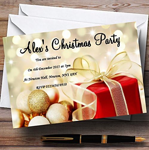 Пощенска картичка Zoo Red Представя Персонални Покани за Коледа/Нова година/ Празнично парти