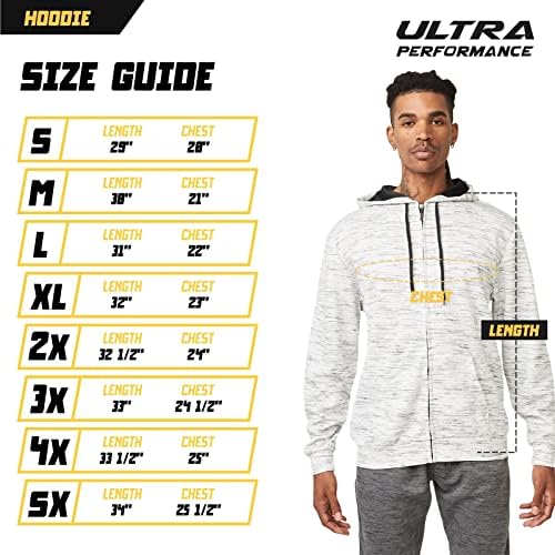 Ultra Performance Pack 3 Мъжки Hoody с цип, С качулка Леки Спортни Блузи За мъже