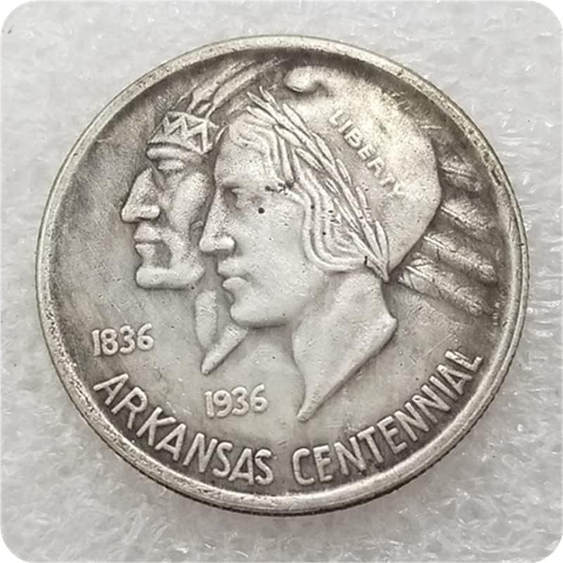 Старинни Занаяти САЩ 1936-D Чуждестранни Възпоменателни Монети Колекцията Сребърни долара 3696