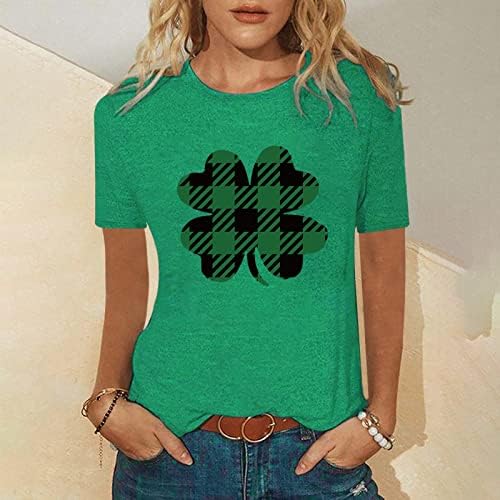 Тениска Лято Есен Облекло За Момичета, Модни Памучен Тениска с Кръгло Деколте и Къси Ръкави и Графичен Дизайн