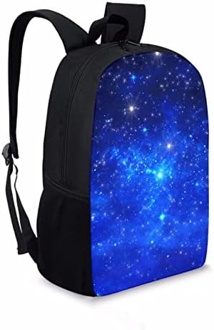 Aoopistc Galaxy Space Раница Детски Големи Леки раници Син цвят с кабинета 17 инча За Пътуване, Бизнес Чанта