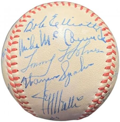 1948 Бостън Брейвз подписаха Бейзболен топката Шампион на ХОЛАНДИЯ Били Саутворта PSA / Бейзболни топки С ДНК