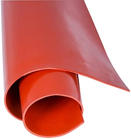 500X500 mm Лист силиконов каучук Червена Табела Мат устойчиви на Висока температура 1 мм 2 мм 3 Мм 4 ММ и 5 мм Силикон Гумена подложка (5 мм)