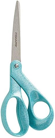 Fiskars Premier 8-инчов Извити Лъскави Ножици Tide Blue