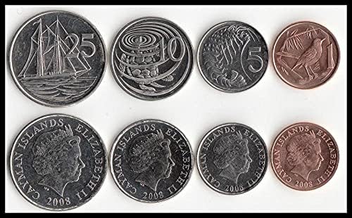 Американски Нови Кайманови острови 4 Набор от монети в луксозни колекции на чуждестранни монети