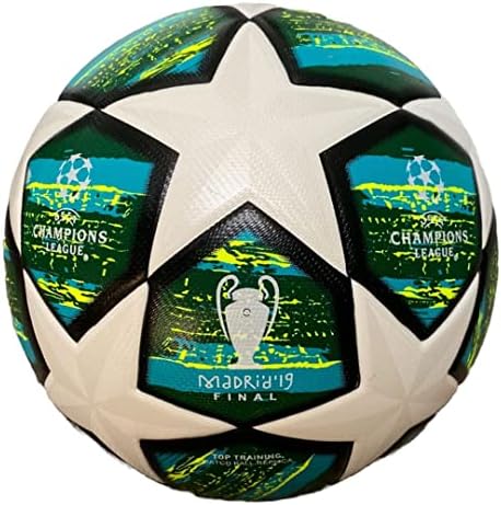 Футболна топка на шампионската Лига 2021 Зелено-бял цвят