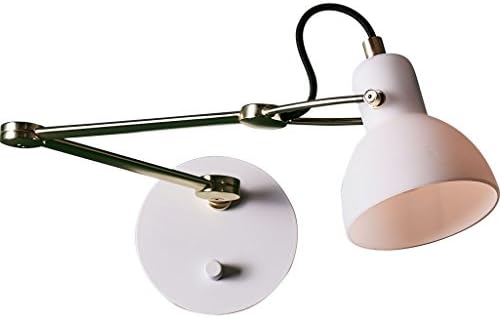 Голям Стенен лампа Seed Design Laito | Бяло Опаловое Стъкло / Мат Месинг