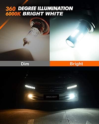 Led лампи SEALIGHT 9007 капацитет 28000 Lm, 800% Яркост, dual лампа Hi/Lo hb5, led фарове за лампа H11/H8/H16, ксеноновый бяло 6000 К, 27 SMD чипове, 360-градусная осветление, неполярность, опаковки о?