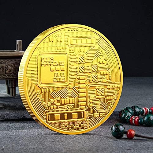 Възпоменателна Монета Биткоин Двустранен Боя Монета На Иконата На Виртуална Монета Подарък Колекция Реплика