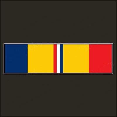 Стикер, Лента на Бойни Действия Ветеран Стикер на Армията на Съединените Американски Военни Униформи, за Кола, Камион Прозорец Лаптоп Броня Флаг на САЩ (5,5 инча(и))