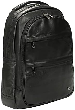 Мъжка кожена раница VELEZ - 15-Инчовата чанта за лаптоп - Раница за бизнес Пътувания - Тънка Дизайнерска чанта за книги