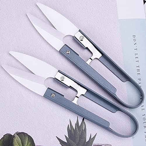 Ножици U-Образна форма, Керамичен Нож За Нарязване на Нишки, Малко Рибарско Машинка за подстригване, Мини-Ножици