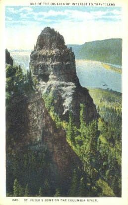 Пощенска картичка с река Колумбия, щата Орегон