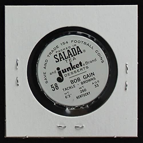 1962 Монети Salado # 58 Боб Gagne (Футболна карта), щата Кентъки