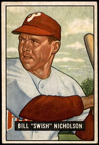 1951 Боуман # 113 Свиш Никълсън Филаделфия Филис (Бейзболна картичка), БИВШ Филис